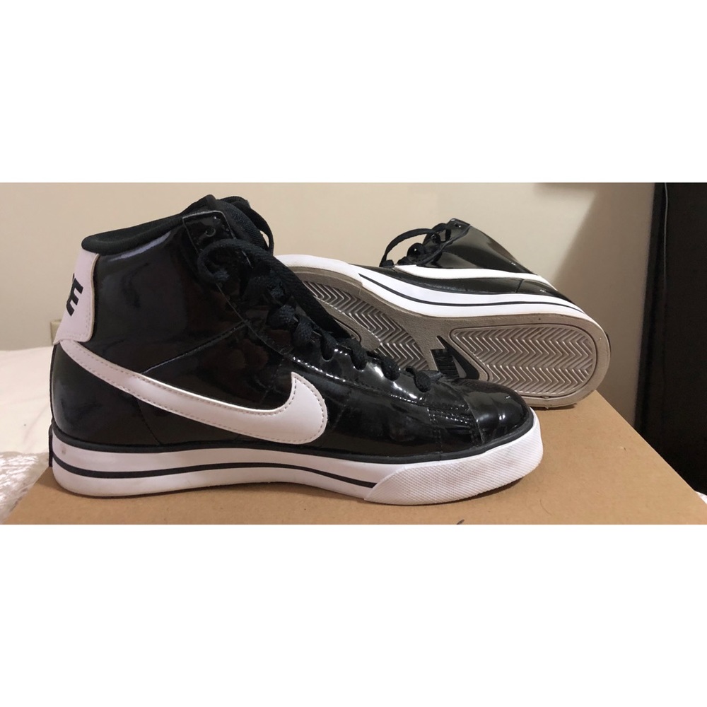 NIKE leather high top shoes